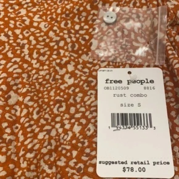 Free People Celia Printed Blouse. S - Picture 12 of 13